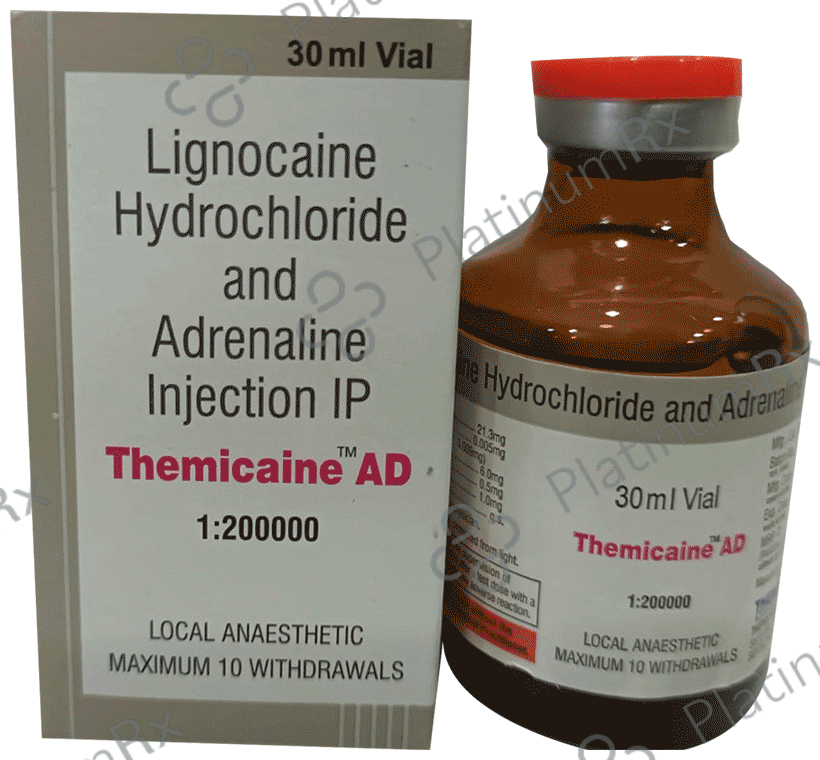 Themicaine AD 2%/0.005mg Injection
