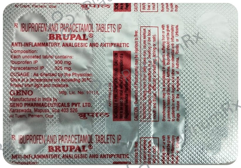 Brupal 300mg/325mg Tablet