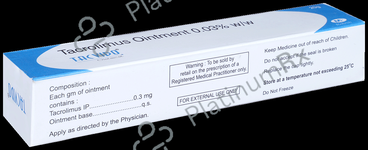 Tacvido Ointment 20 Ointment Mohrish Pharma