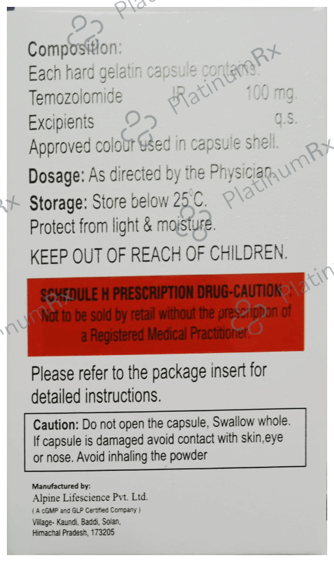 Temopine 100mg Capsule