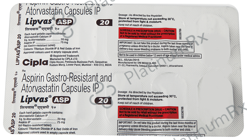Lipvas ASP 20 Capsule