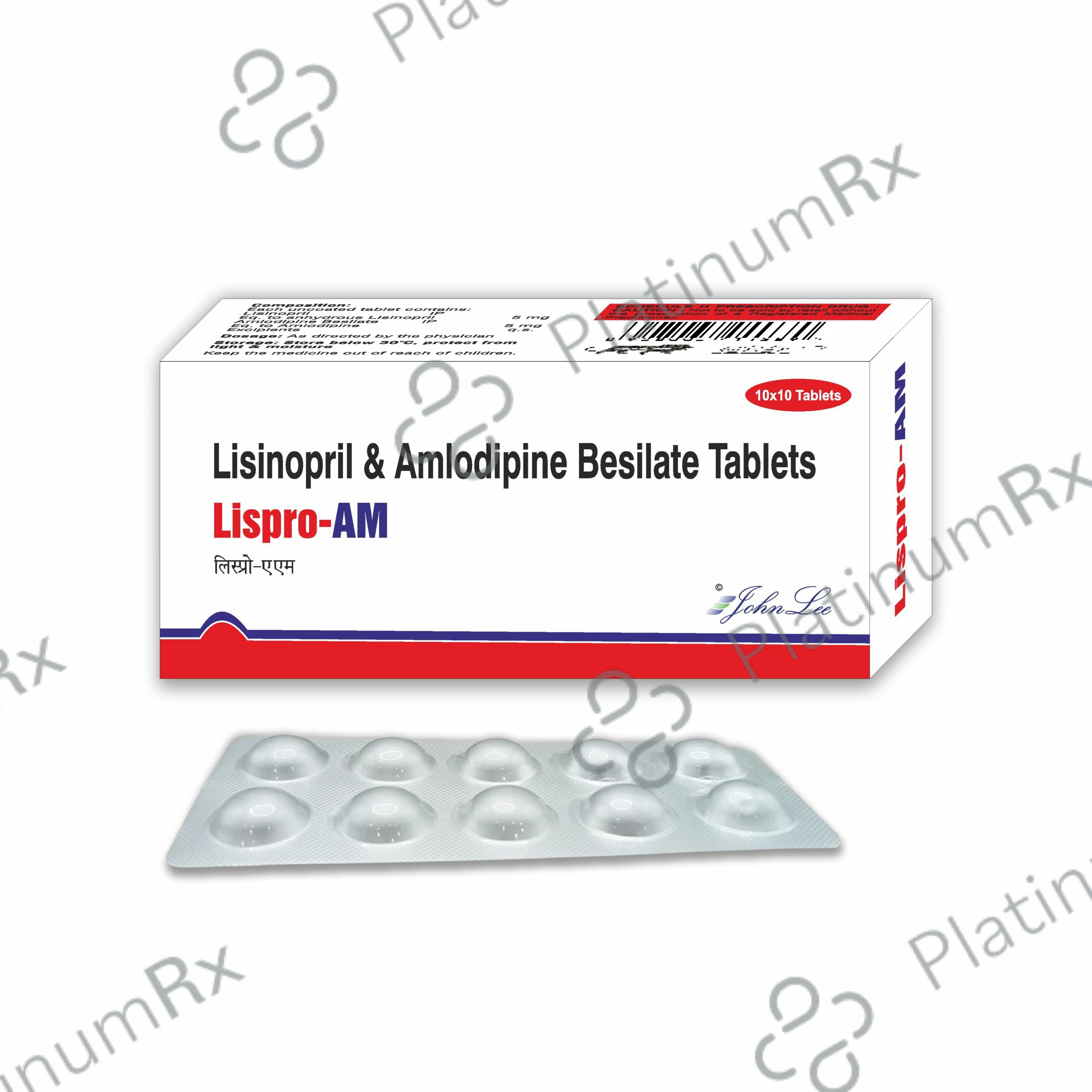 Lispro AM 5mg/5mg Tablet 10s