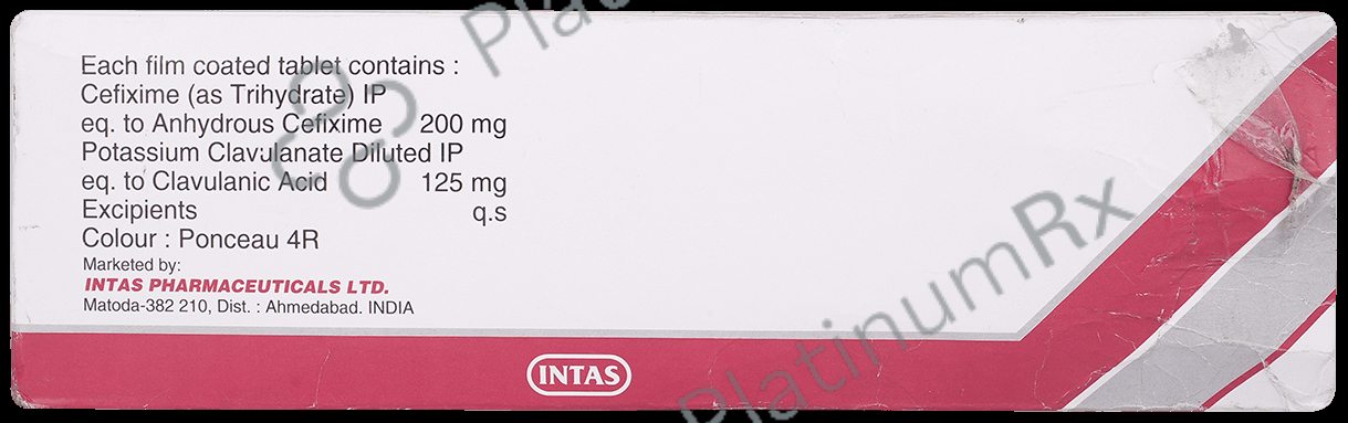 Ceftas CV 200/125mg Tablet 10s