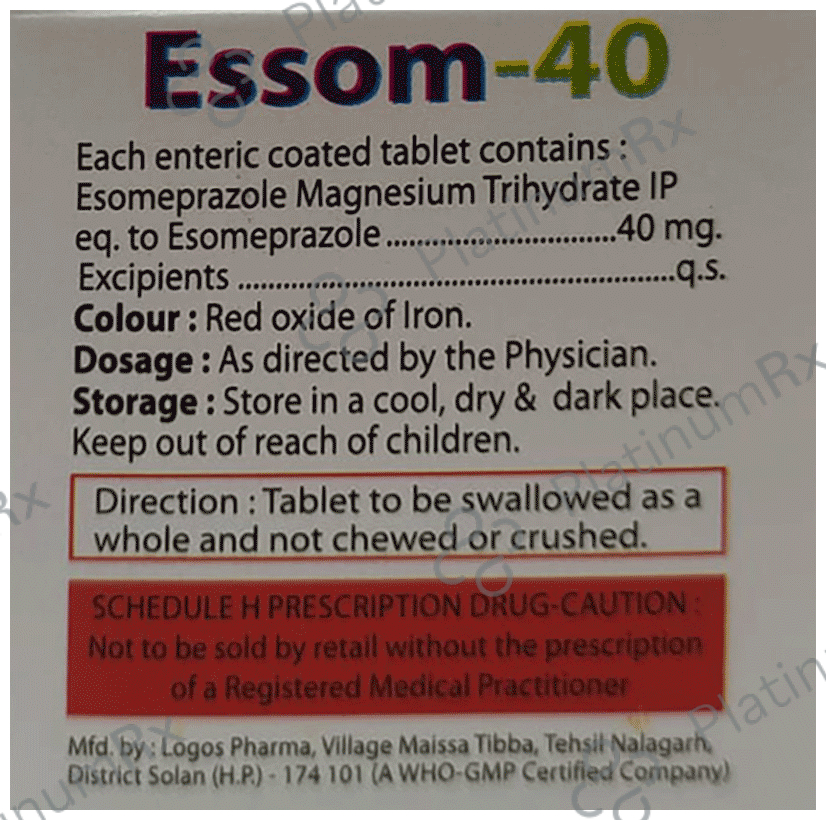 Essom 40mg Tablet