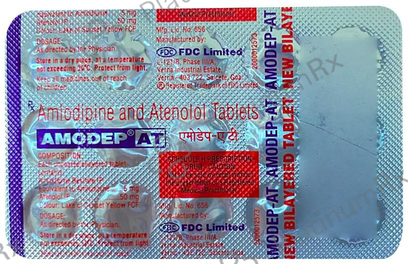 Amodep AT 5/50mg Tablet 15s