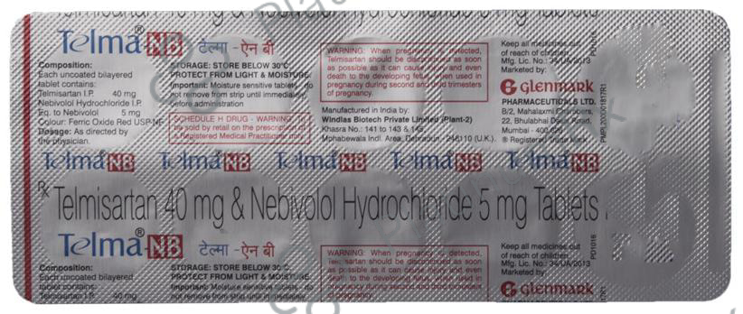 Telma NB 5/40mg Tablet 10s