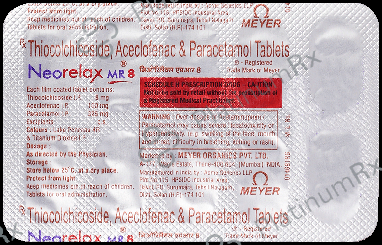Neorelax MR 100/325/8mg Tablet 10s