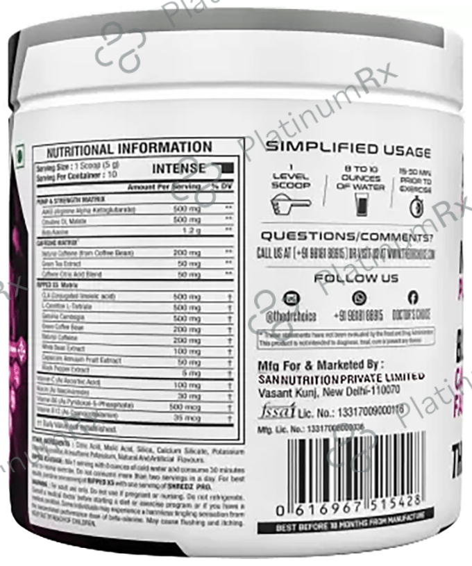 DC Doctor's Choice Ripped X5 Powder Appletini 150 gm