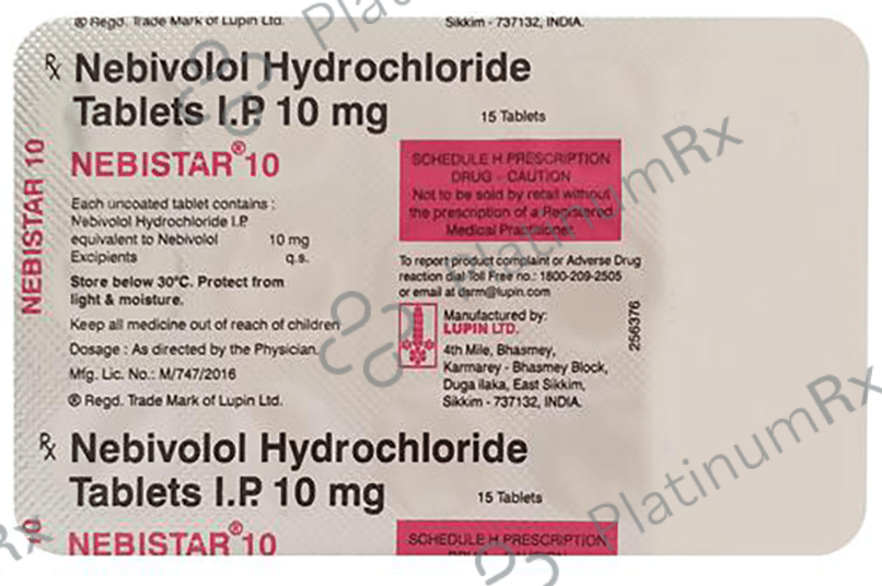 Nebistar 10mg Tablet 15s