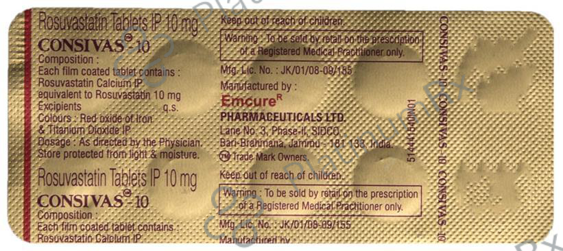 Consivas 10mg Tablet 10s