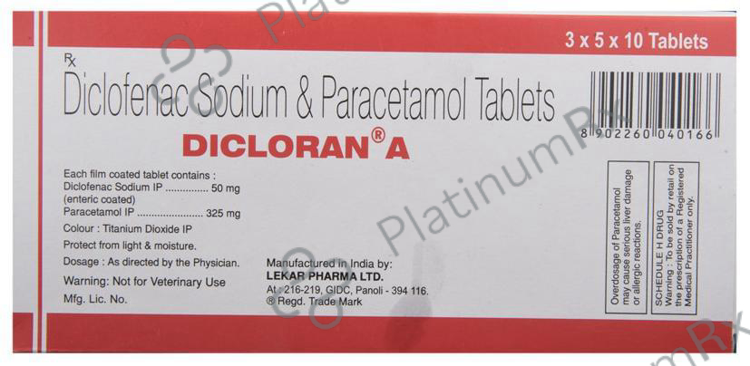 Dicloran A 50/325mg Tablet 10s