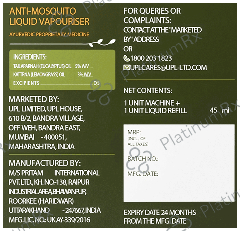 Tru Nature Anti-Mosquito (machine+ Refill) Kit