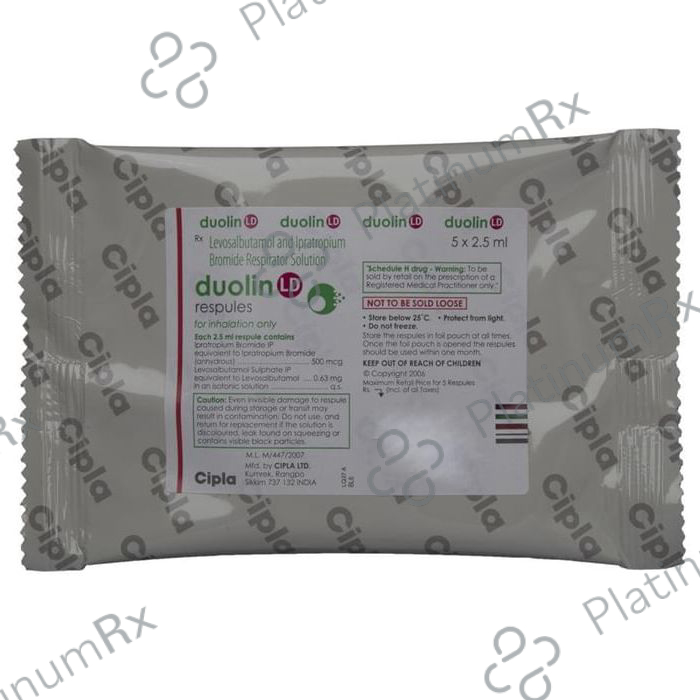 Duolin LD 2.5ml 500mcg/0.63mg Respule 5s