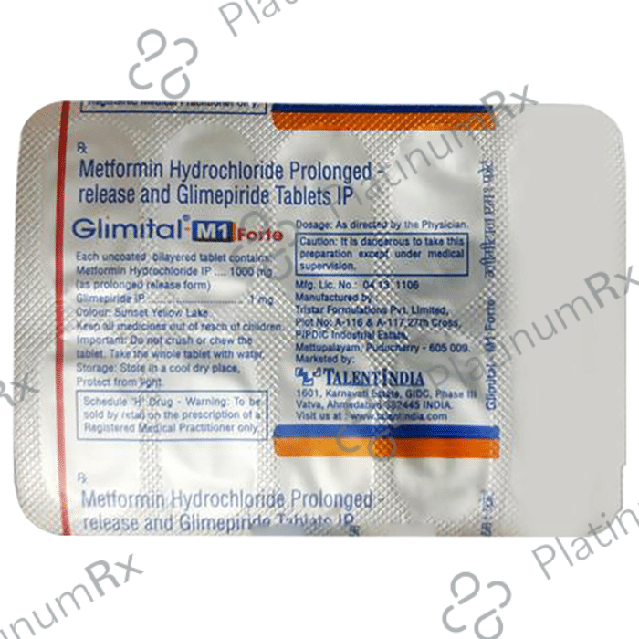 Glimital-M1 Forte Tablet PR