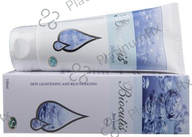 Biocutis Face Wash with Vitamin E, Glycolic & Salicylic Acid - For Skin Lightening & Rejuvenation