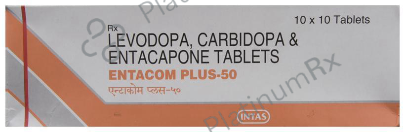 Entacom Plus 50 12.5/200/50mg Tablet 10s