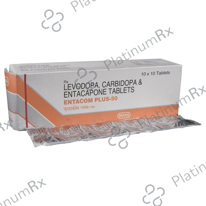 Entacom Plus 50 12.5/200/50mg Tablet 10s