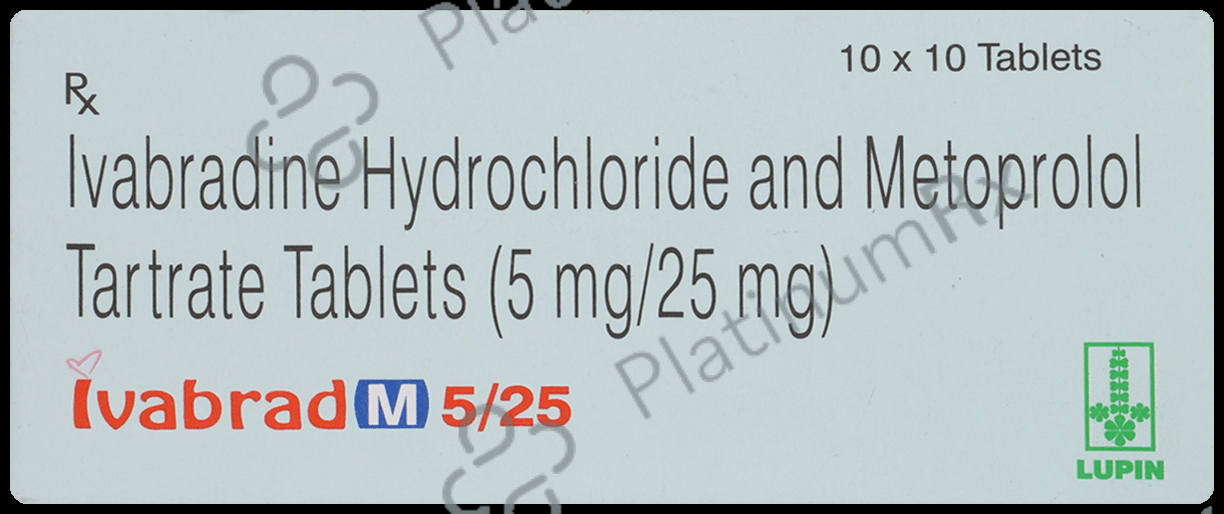 Ivabrad M 5mg/25mg Tablet