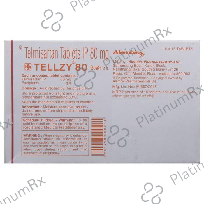 Tellzy 80mg Tablet 15s