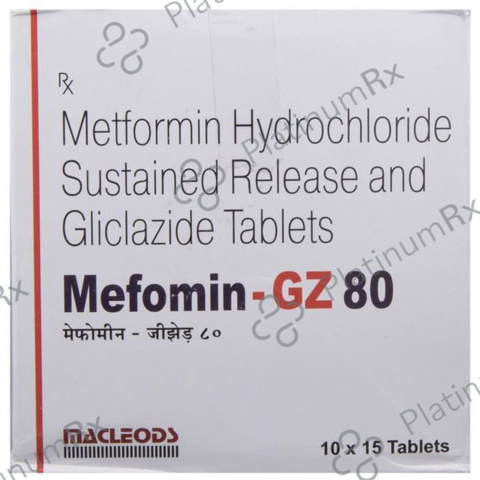 Mefomin GZ 80/500mg Tablet SR 15s