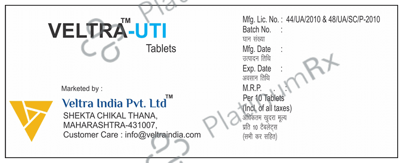Veltra UTI Tablet SR 10s