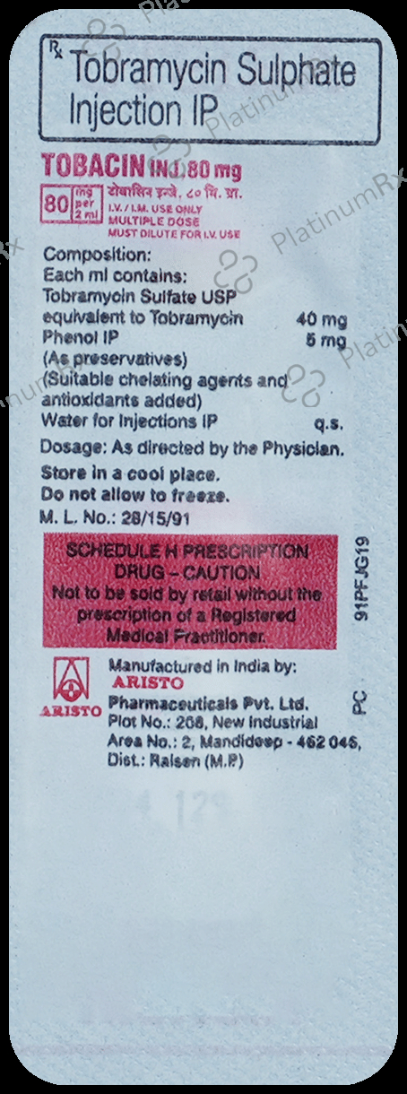 Tobacin 80mg Injection