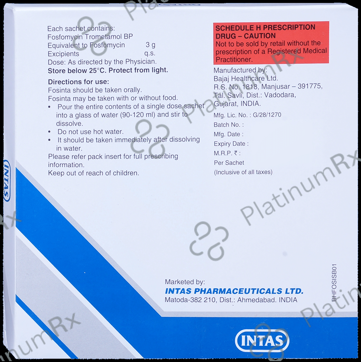 Fosinta 3gm Sachet 8gm