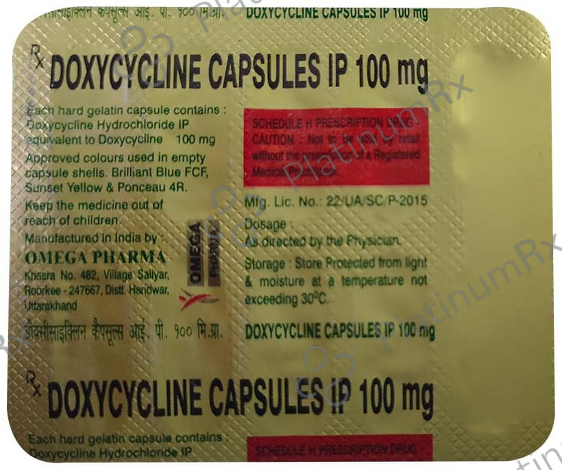 Omega Doxycycline 100mg Capsule