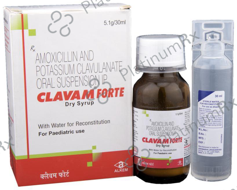 Clavam Forte 400/57mg Dry Syrup 30ml