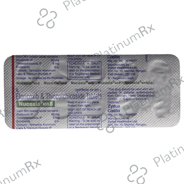Nucoxia MR 60/8mg Tablet 10s