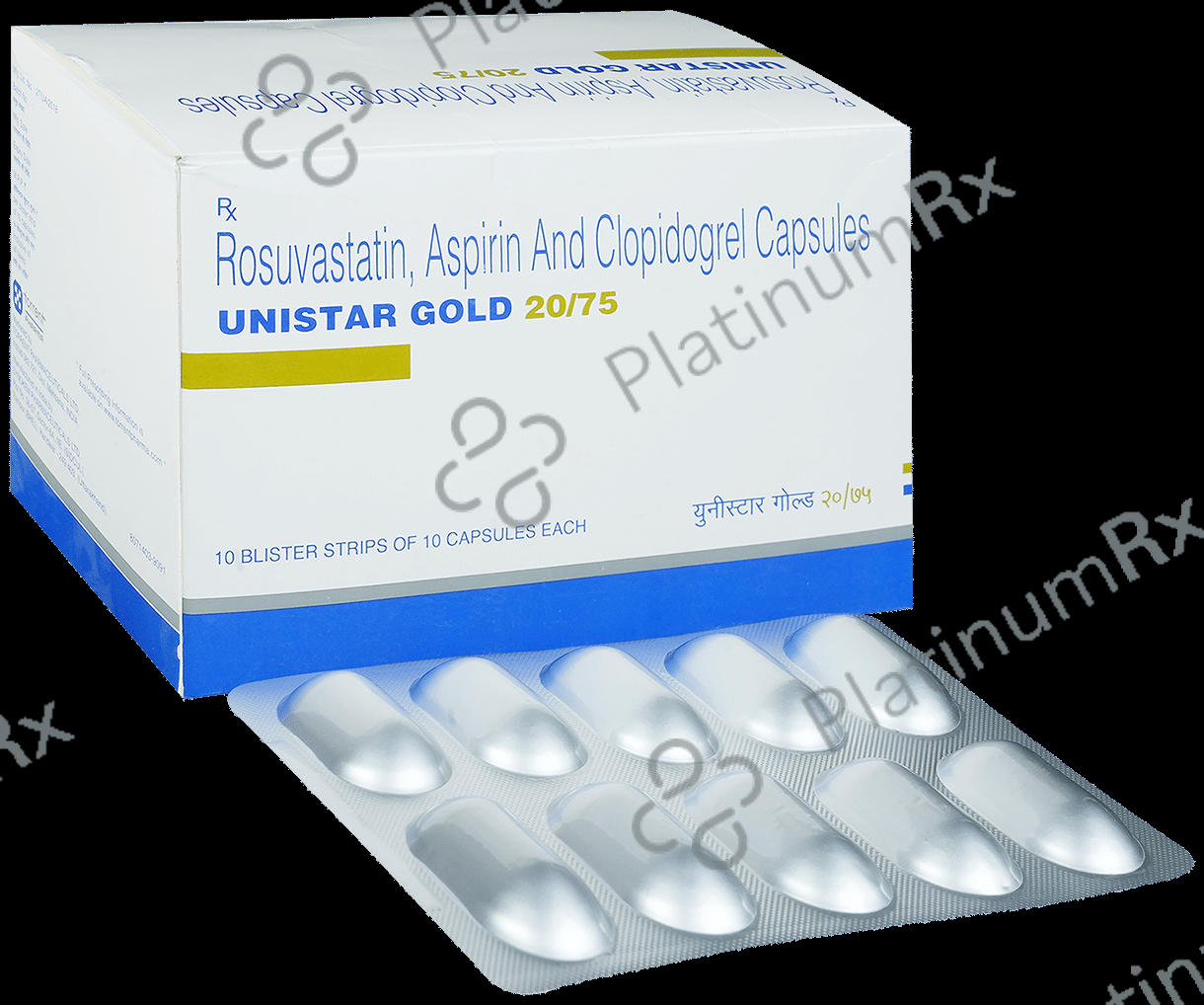 Unistar Gold 20/75/75mg Capsule 10s