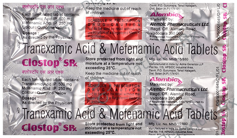 Clostop Srx 250/500mg Tablet 10s