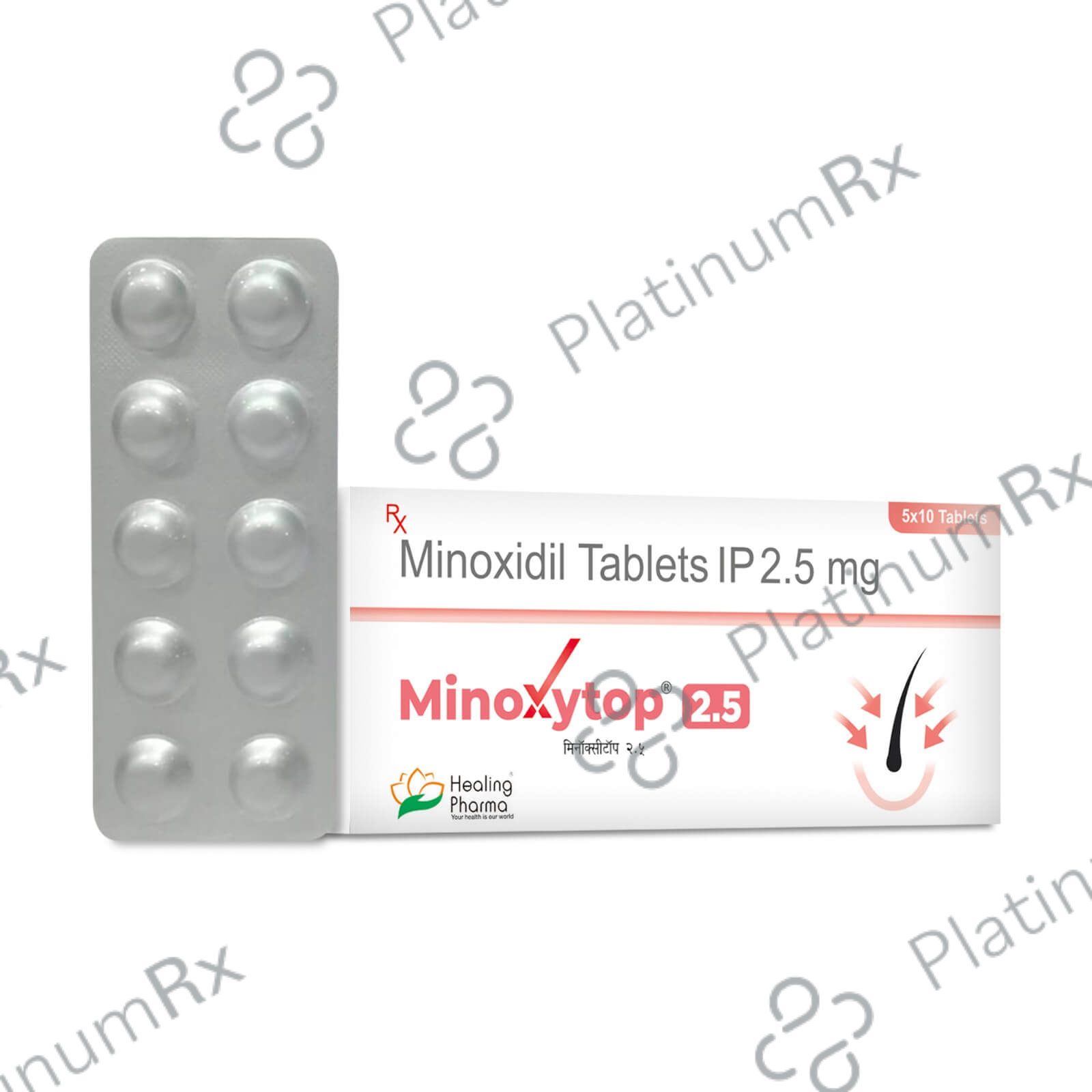 Minoxytop 2.5mg Tablet 10s