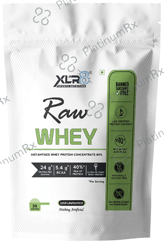 XLR8 Sports Nutrition Raw Whey Instantised Whey Protein Concentrate 80% Unflavoured
