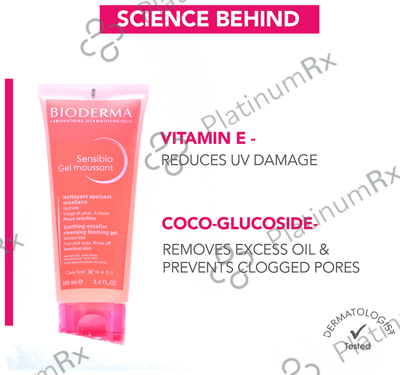 Bioderma Sensibio Gel Moussant Soothing Micellar Cleansing Foaming Gel 100 ml