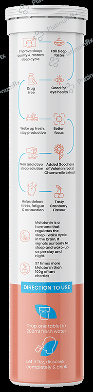 Superfit Melatonin Effervescent Tablet Cranberry
