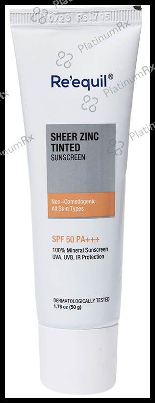 Re'equil Sheer Zinc Tinted Sunscreen SPF 50 PA+++