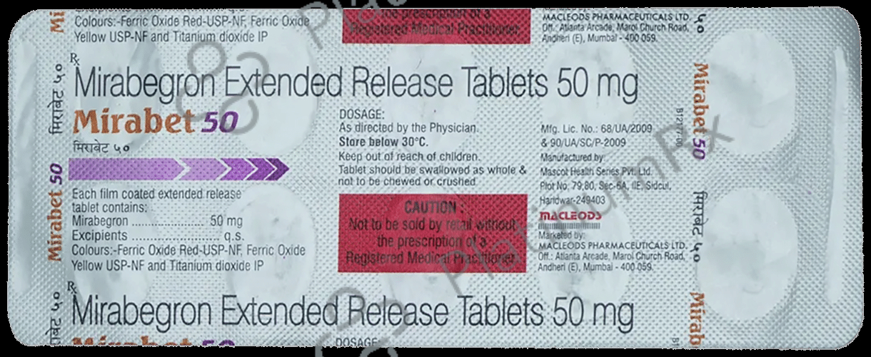 Mirabet 50 Tablet ER