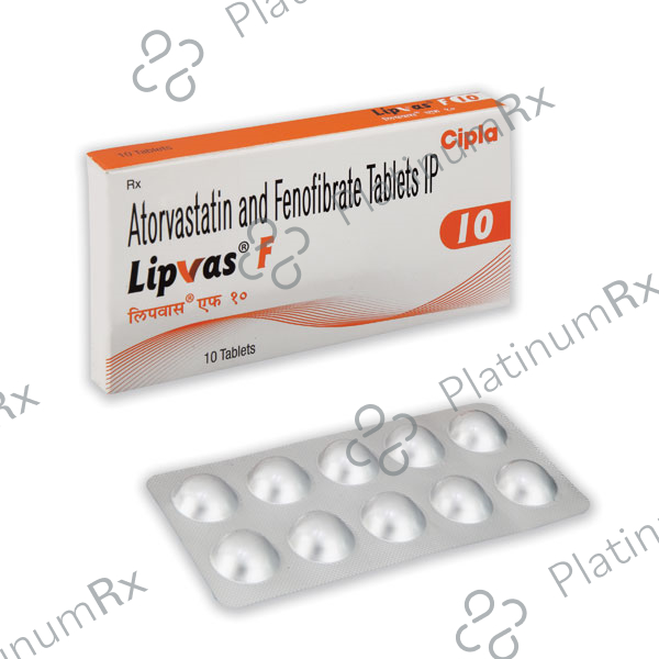 Lipvas F 10mg/160mg Tablet 10s