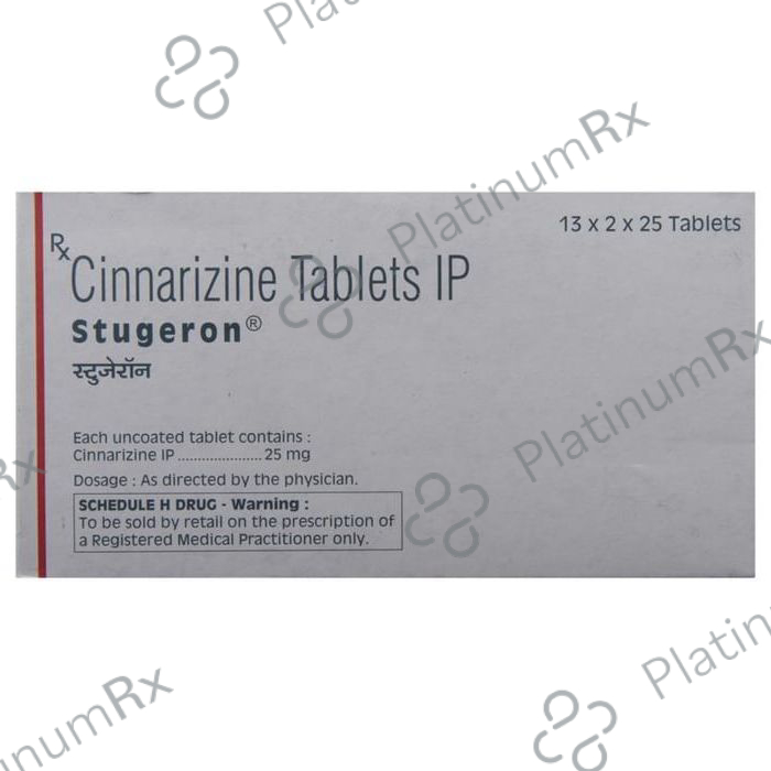 Stugeron 25mg Tablet 25s