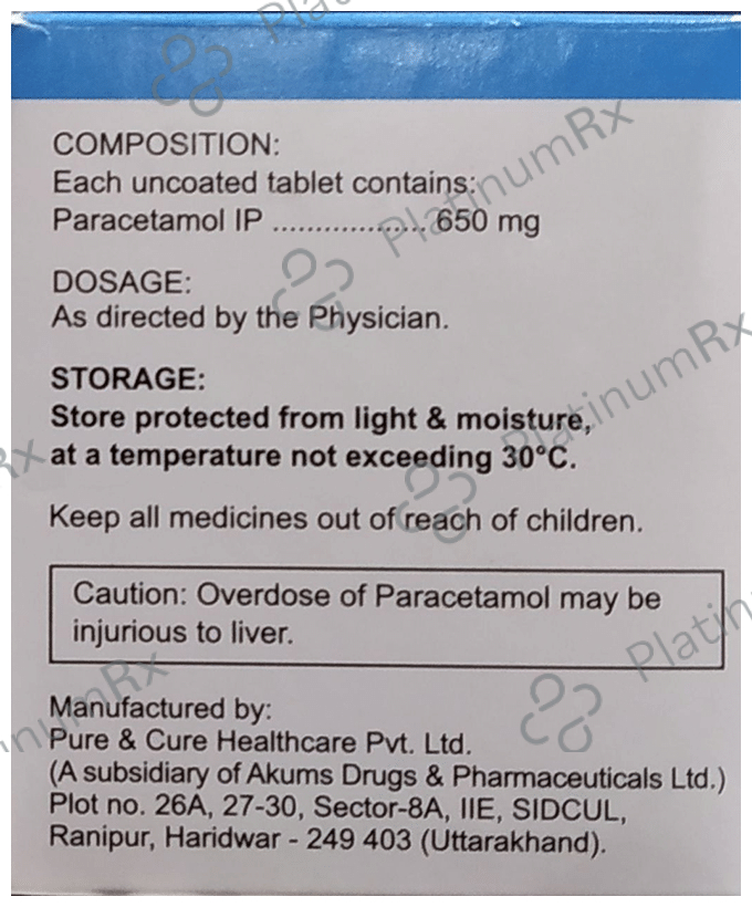 99F 650mg Tablet 15s