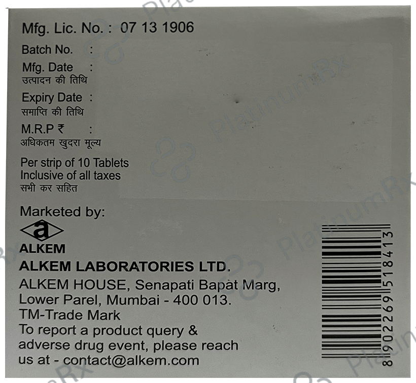Quicnac AB 100/600mg Tablet 10s