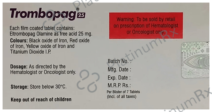 Trombopag 25 Tablet