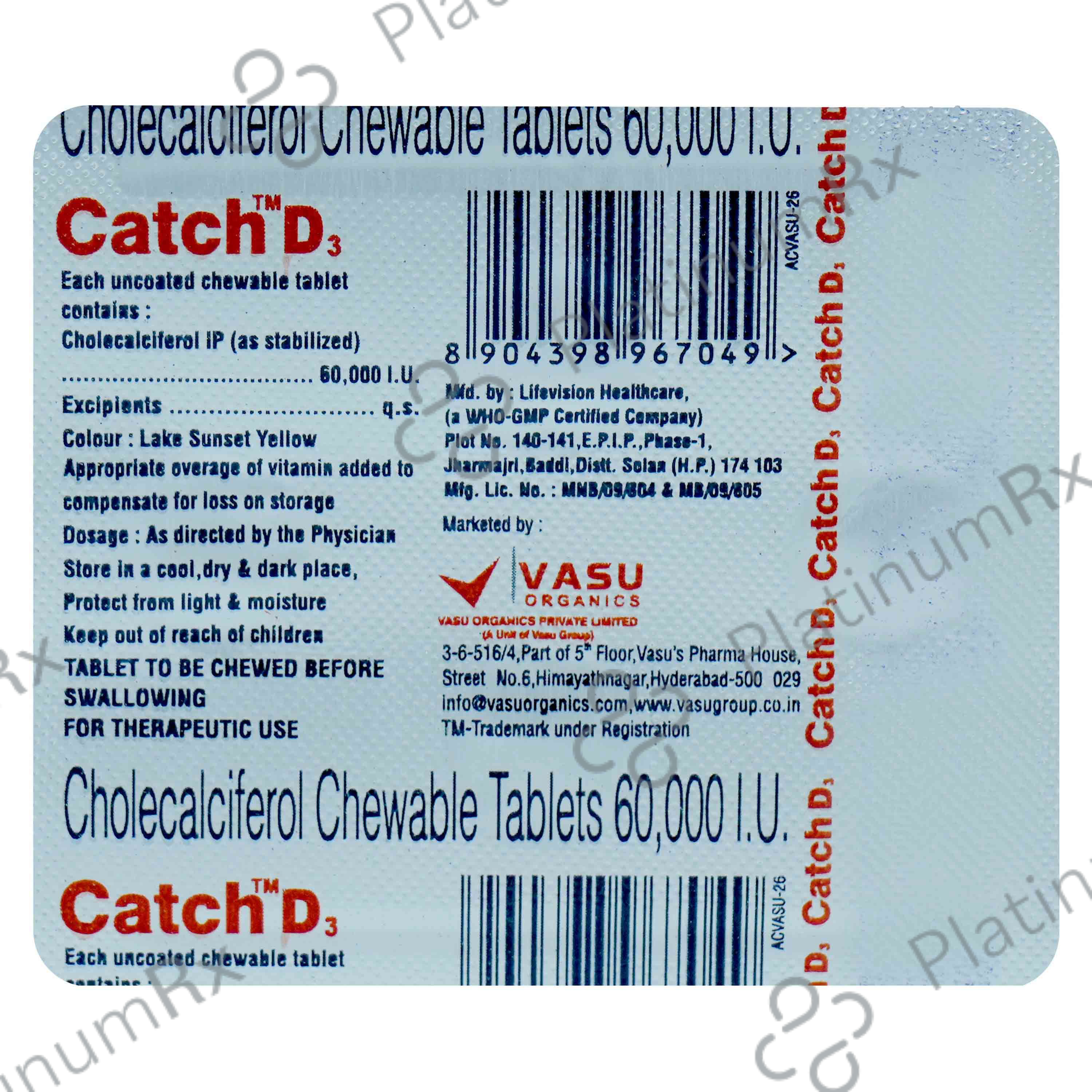 Catch D3 Tablet 4s