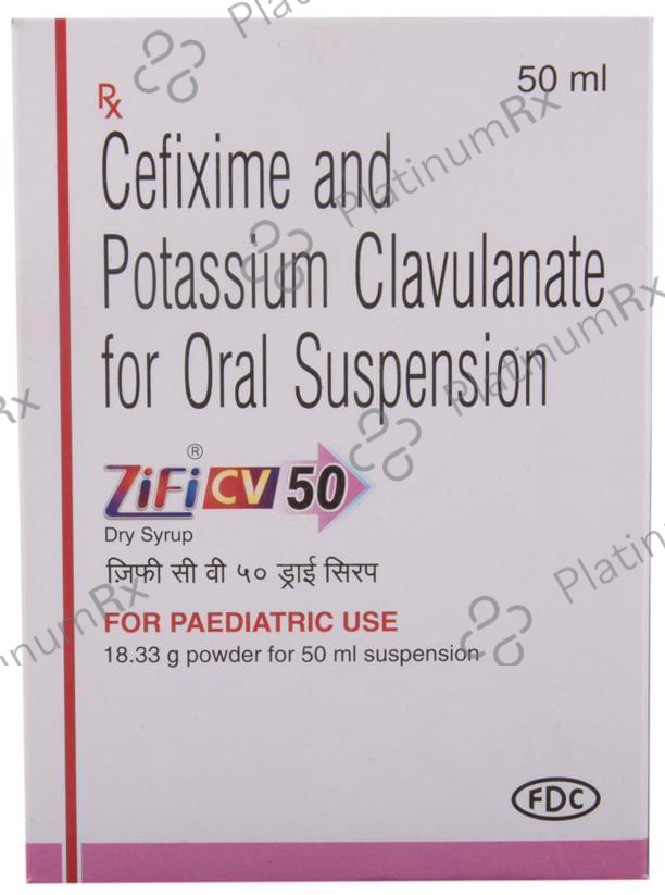 Zifi CV 50 Dry Syrup 50 Powder for Oral Suspension