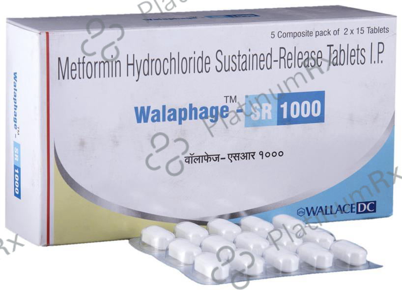 Walaphage SR 1000mg Tablet 15s
