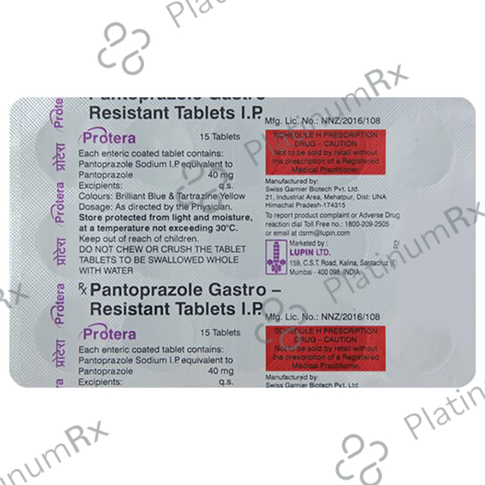 Protera 40mg Tablet 15s