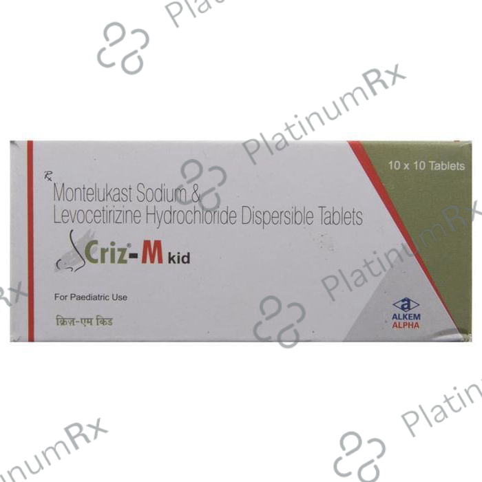 Criz M Kid 2.5/4mg Tablet DT 10s