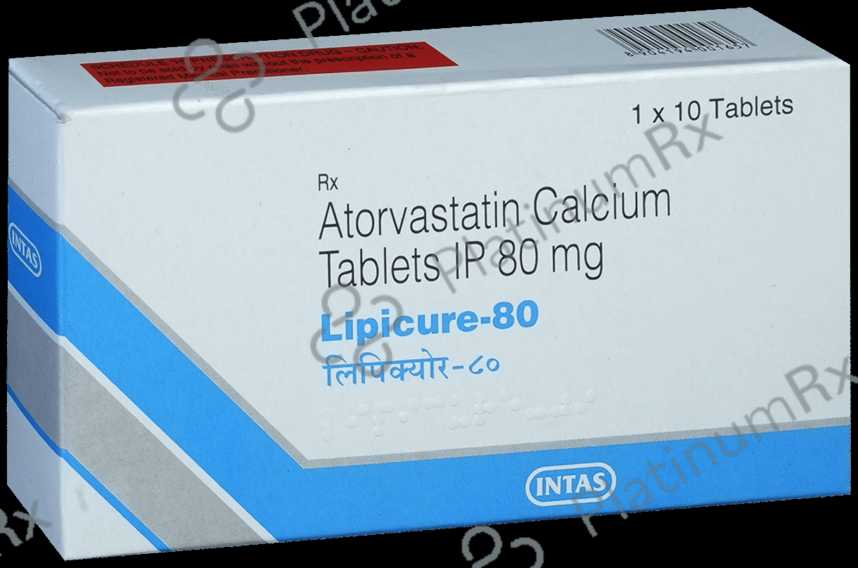 Lipicure 80mg Tablet 10s
