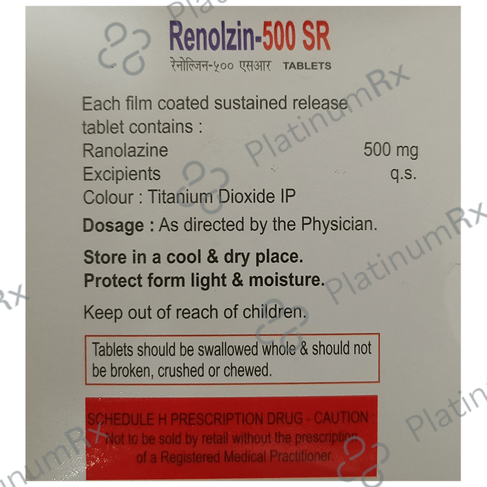 Renolzin 500mg SR Tablet 10s